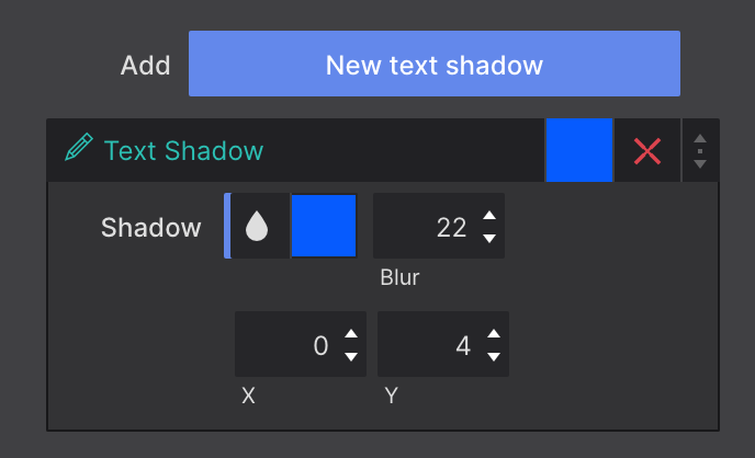 Text Shadow Controls