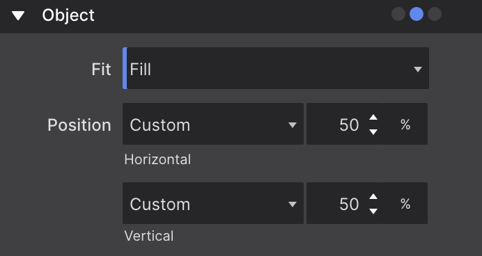 Object Position Controls