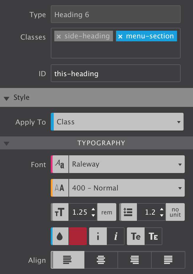 Color Coded CSS