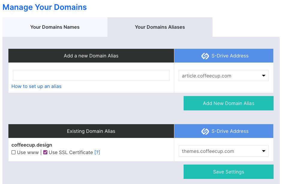 Domain Alias