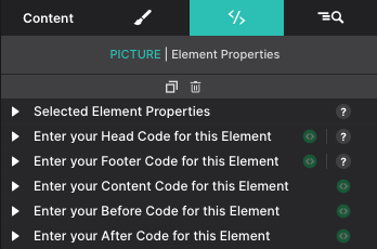 Element Pane