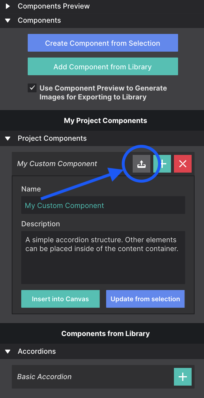 Save Component to Library