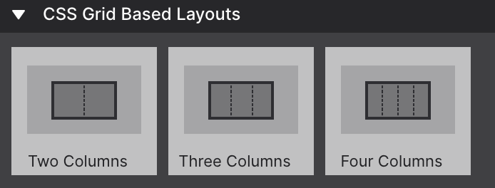 CSS Grid Based Layouts Elements