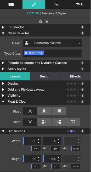 Slide Sizes