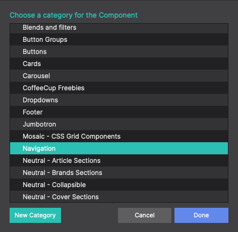 Component Category